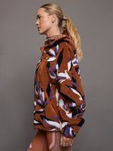 aSMC Jacquard Fleece - dark caramel sac/white/deep lilac/black