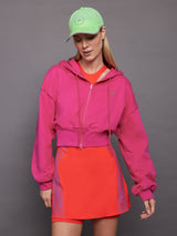 adidas by Stella McCartney Sportswear Cropped Hoodie - Real Magenta