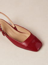 Lindy Bliss Red Leather Pumps - Red