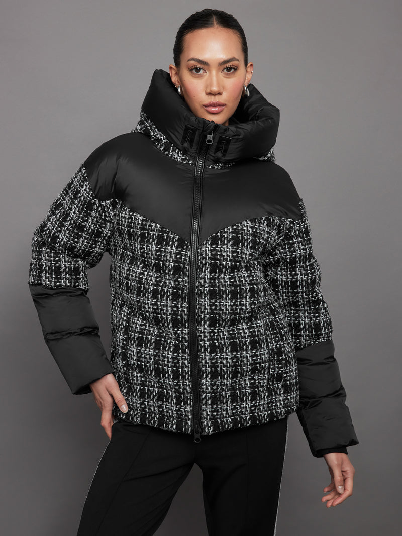 Irina Boucle Puffer - Black Combo