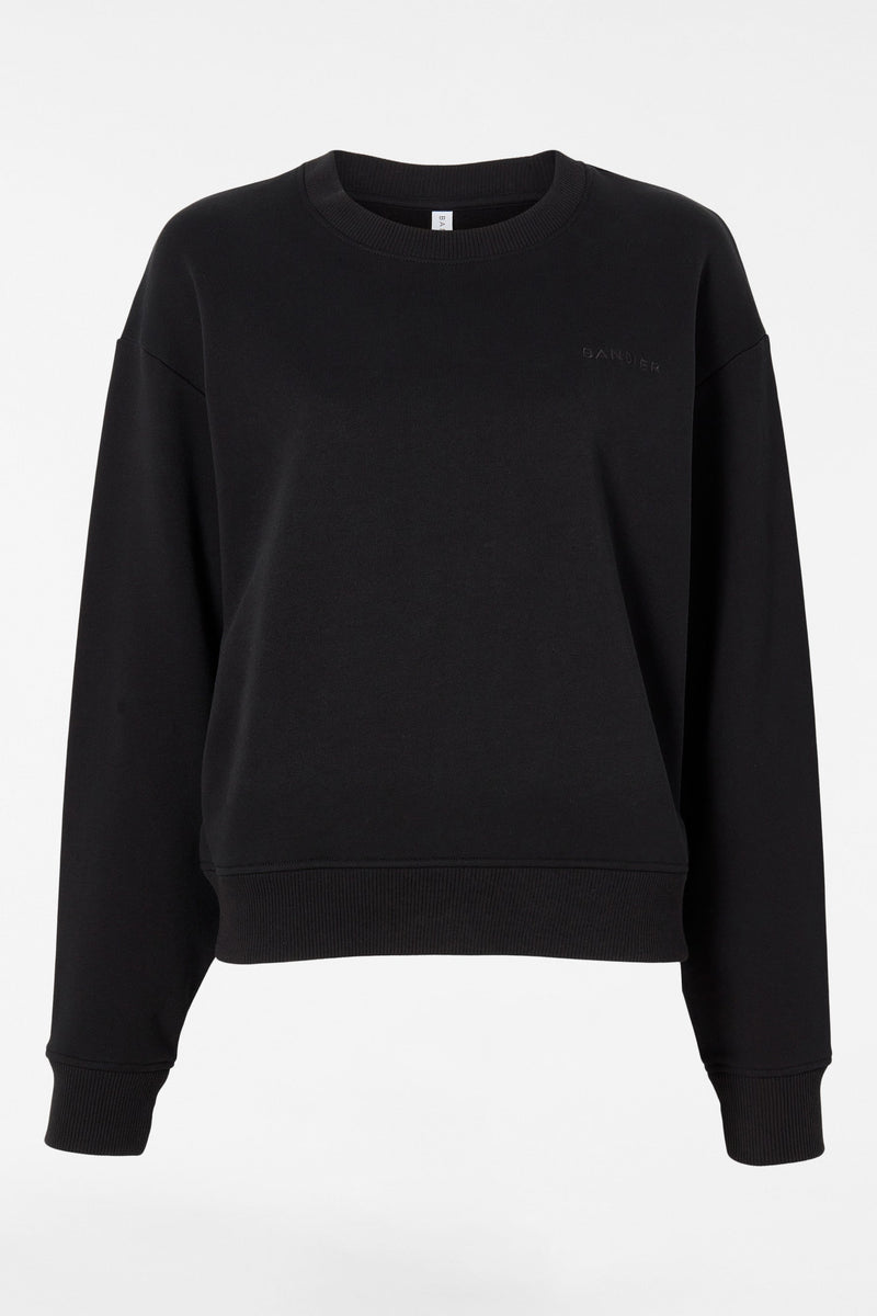 Classic Logo Terry Crewneck Sweatshirt - Black