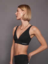 V Neck Plunge Bra - Black