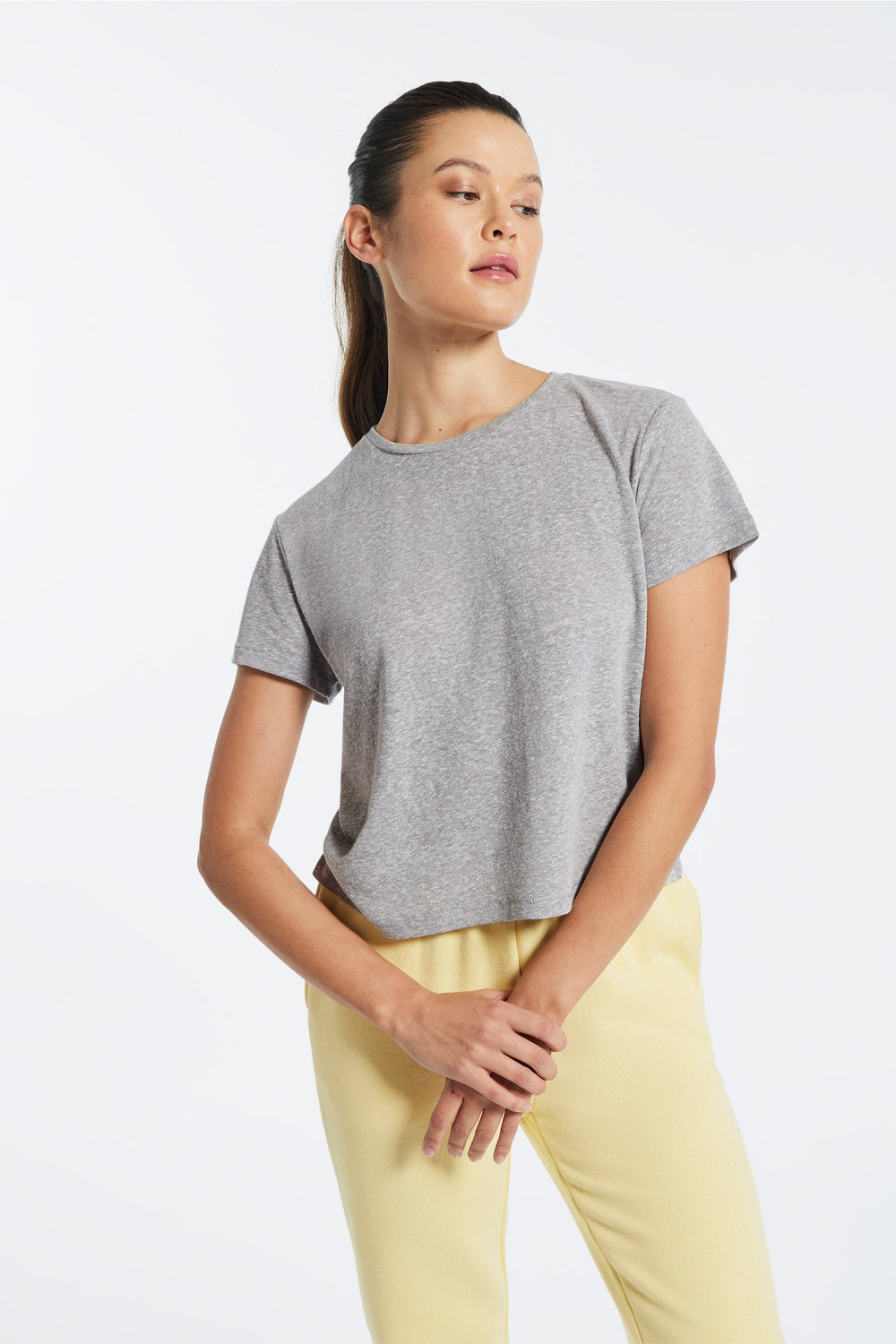 Bowery Boxy Tri-Blend Tee - Heather Grey