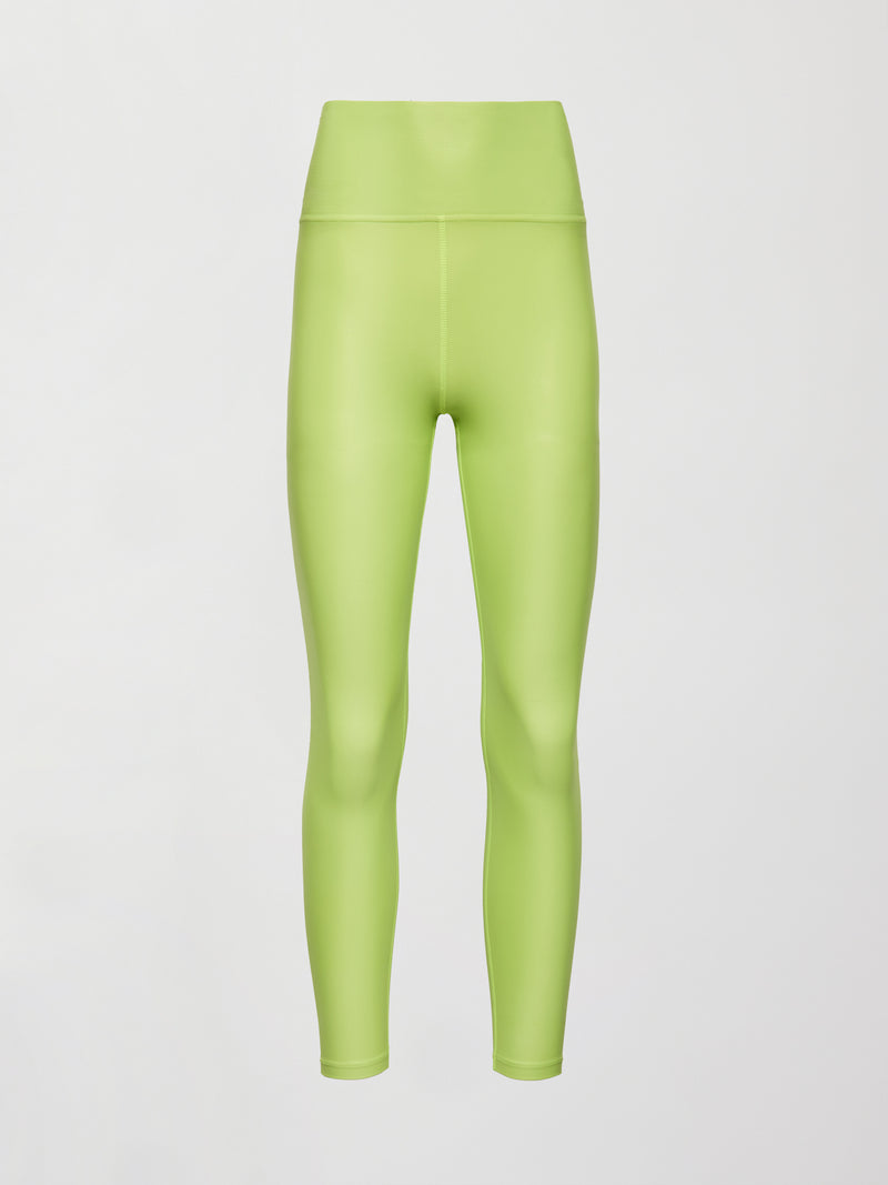 High Rise 7/8 Legging in Takara Shine - Acid Lime