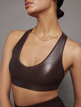 Action Bra 2.0 in Takara Shine - Dark Oak