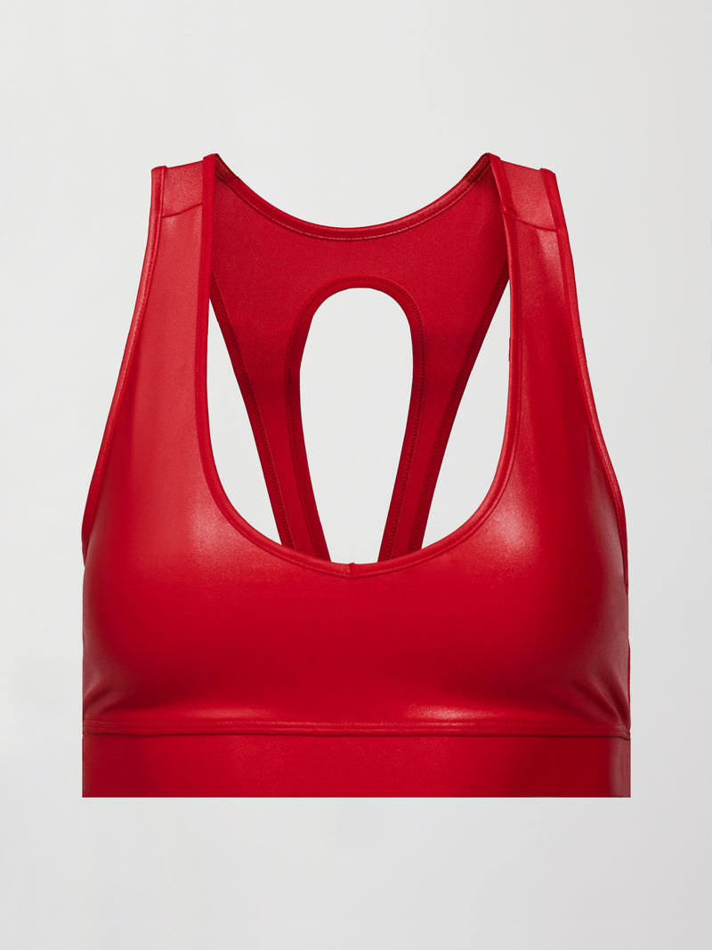 Action Bra 2.0 in Takara Shine - Haute Red