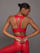 Action Bra 2.0 in Takara Shine - Haute Red