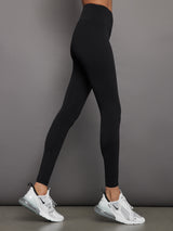 High Rise Full-Length Legging in Diamond Compression - Black