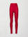 High Rise Full Length Legging in Takara Shine - Crimson Red