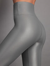 High Rise Full-Length Legging in Takara Shine - Steel Grey