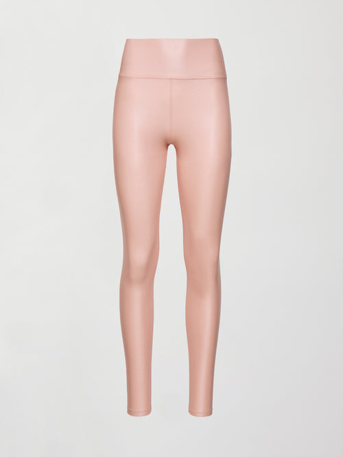 High Rise Full-Length Legging in Takara Shine - Rose Cloud