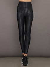 High Rise Full-Length Legging in Houndstooth Takara Shine