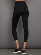 Ribbed 7/8 Legging - Black