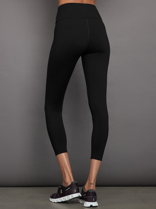 Ribbed 7/8 Legging - Black