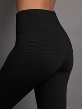 Ribbed 7/8 Legging - Black