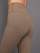 Ribbed 7/8 Legging - Caribou