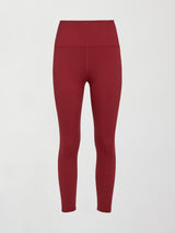 RIBBED 7/8 LEGGING - Merlot