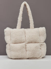 Sherpa Puffer Bag - Natural Sherpa