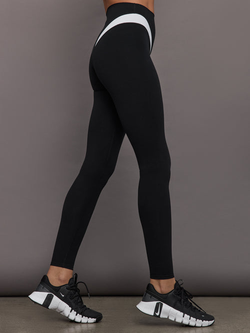 Spliced Colorblock Legging in Melt - Black / White