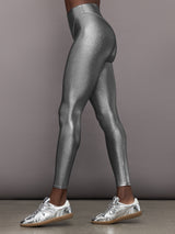 Liquid Metallic Legging - Metallic Silver