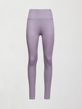 High Rise Legging in Ribbed Melt - Lavender Grey