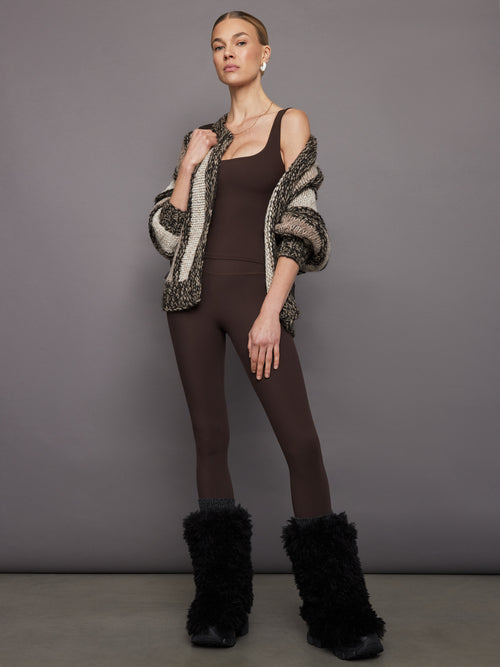 High Rise Legging in Melt - Dark Oak