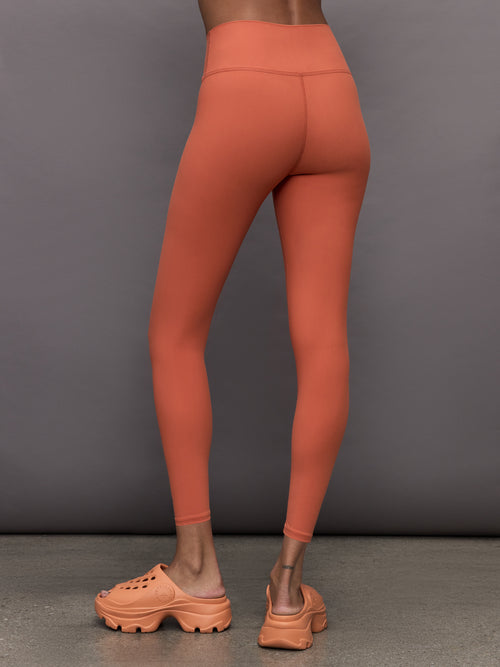 High Rise Legging in Melt - Burnt Sienna