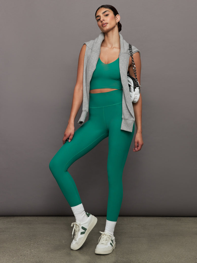 High Rise Legging in Melt - Malachite