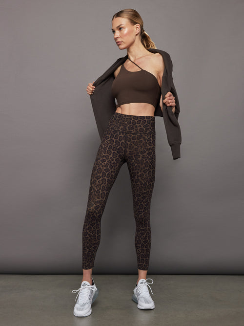 High Rise Legging in Melt - Leopard Print