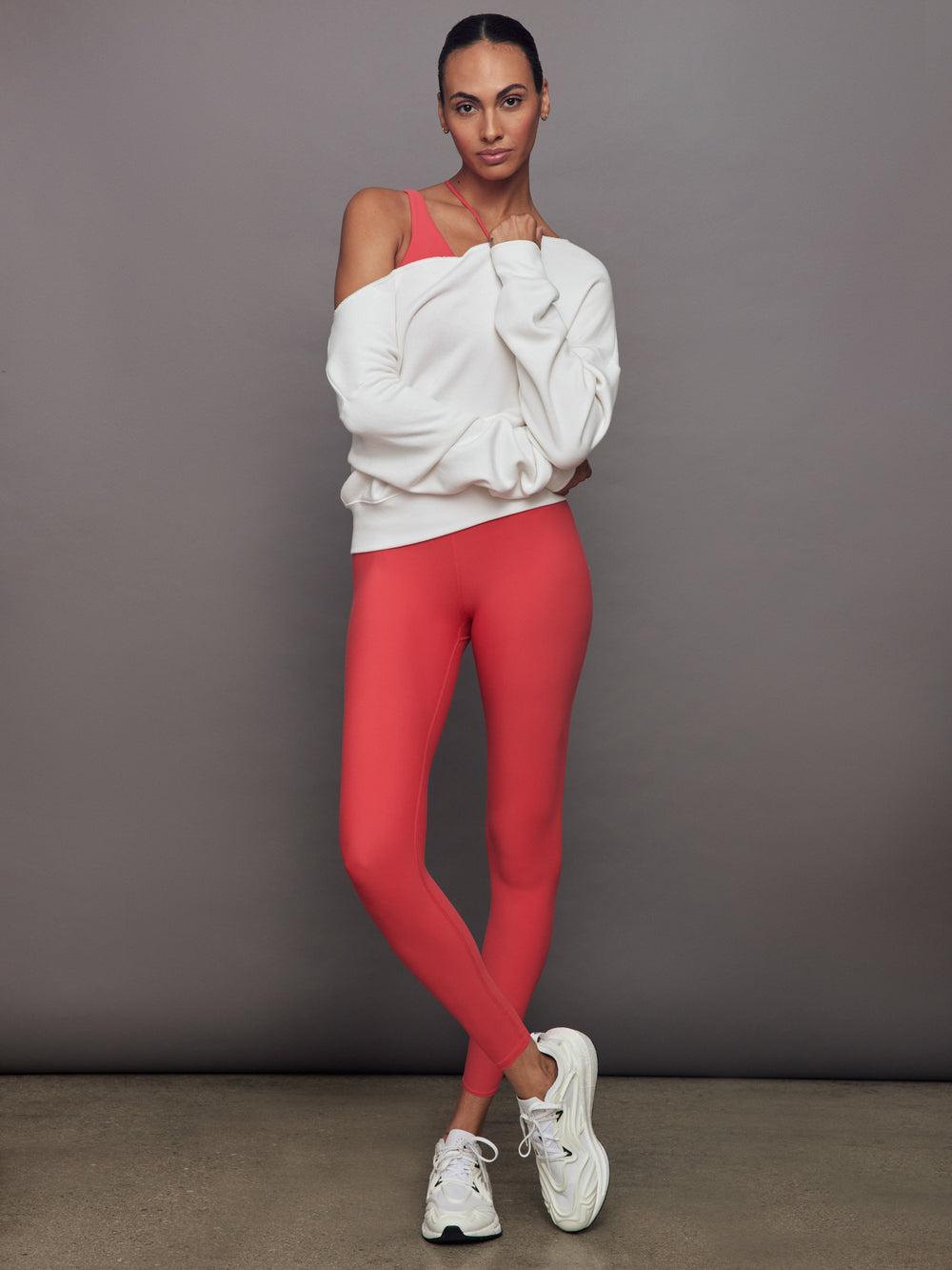 High Rise Legging in Melt - Tomato