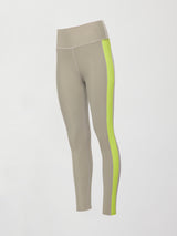 Colorblock Legging in Melt - Silversage / Acid Lime