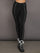 Stirrup Legging with Rhinestone Trim - Black