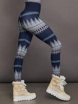 Printed Base Layer Legging - Printed Fairisle