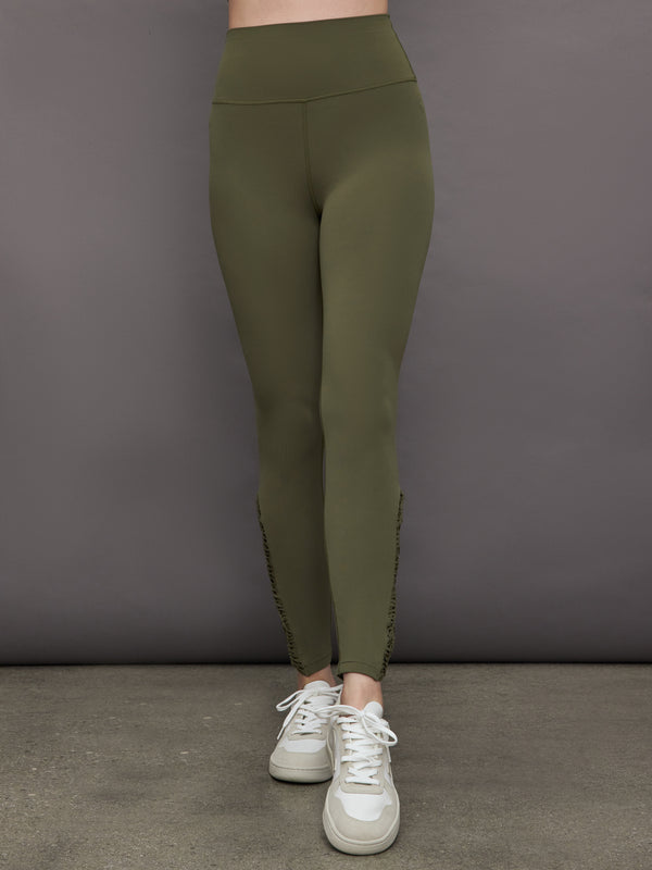 Crochet Legging in Melt - Olive