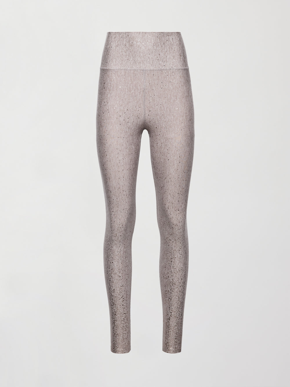 Foil Legging in Melt - Oatmeal Heather with Rose Gold Foil