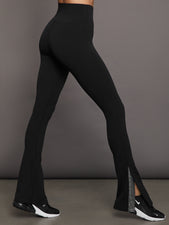 Rhinestone Split Bootcut Legging