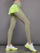 Pleated Skirt Legging in Melt - Silversage / Acid Lime