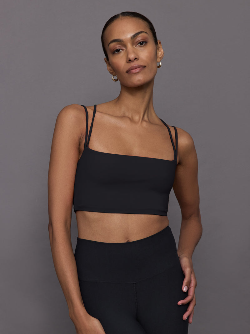 Strappy Bra in Melt - Black