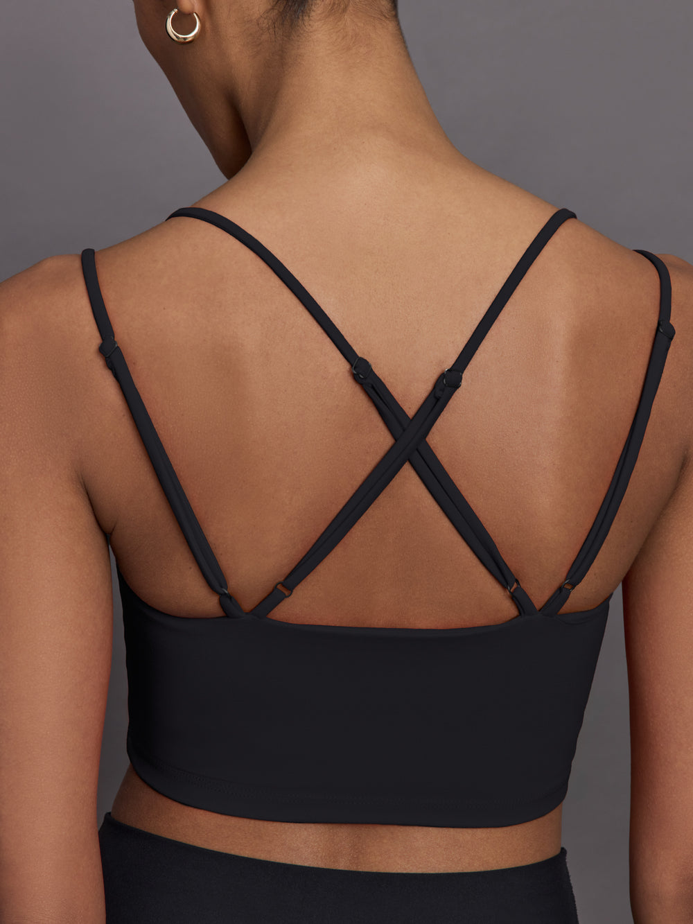 Strappy Bra in Melt - Black