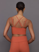 Strappy Bra in Melt - Burnt Sienna