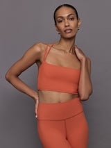 Strappy Bra in Melt - Burnt Sienna