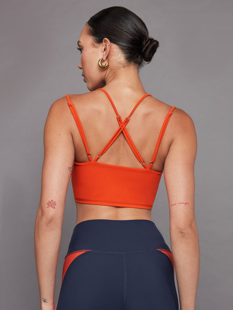 Strappy Bra in Melt - Orange