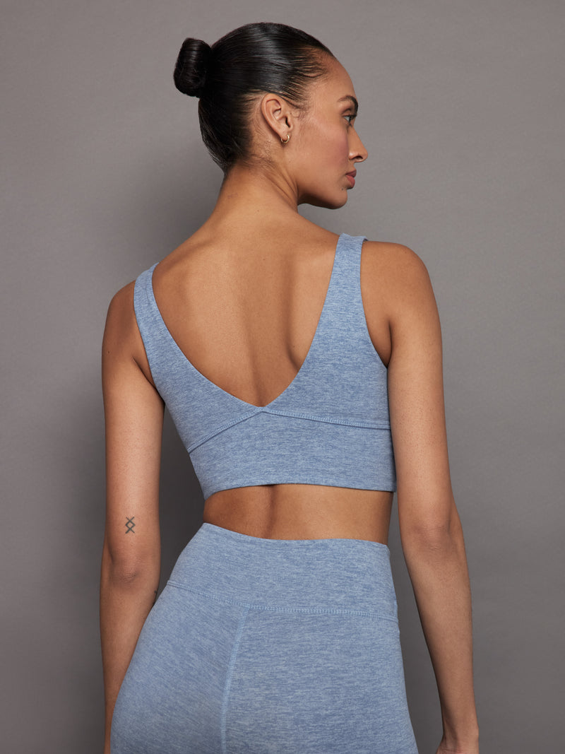 Wrap Bra in Heather Melt - Quiet Harbor