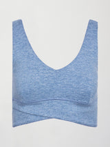 Wrap Bra in Heather Melt - Quiet Harbor