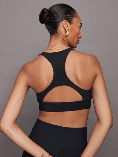 Scoop Racerback Bra in Melt - Black