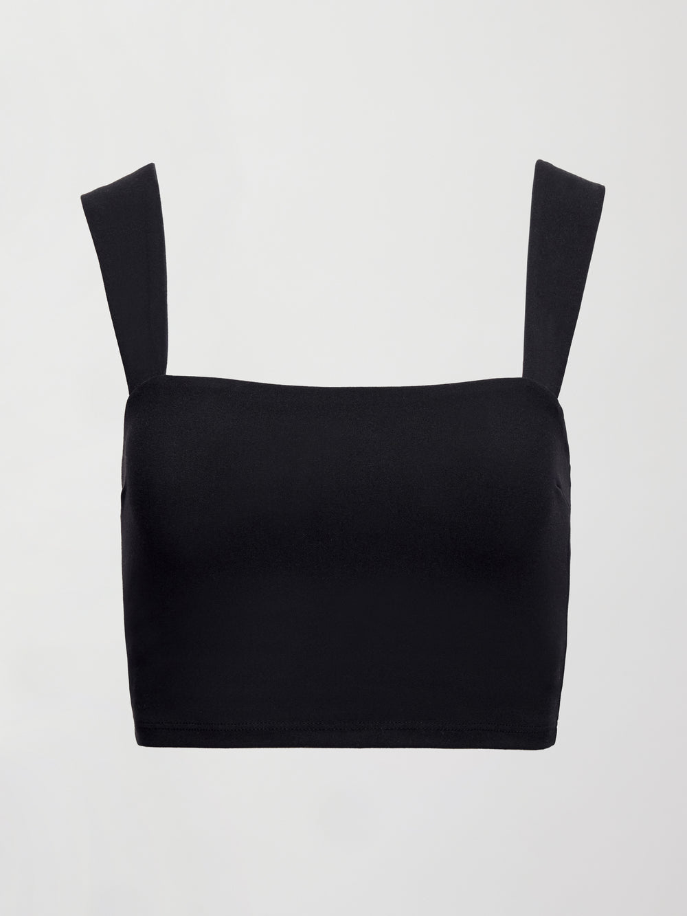 Square Neck Bra Top in Melt - Black