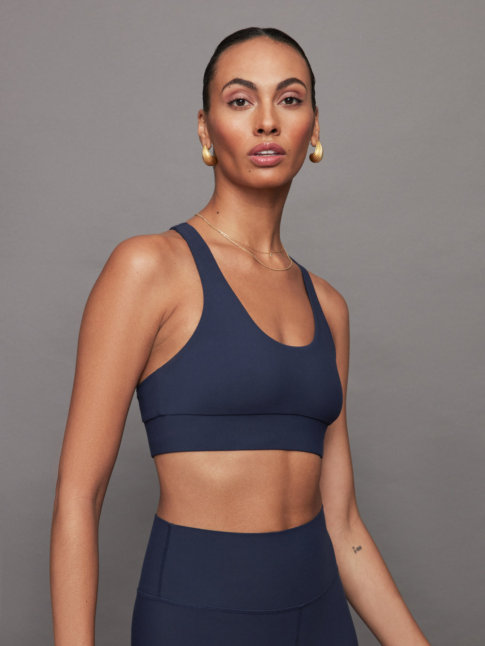 Scoop Racerback Bra in Melt - Navy