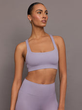 Racerback Bra in Ribbed Melt