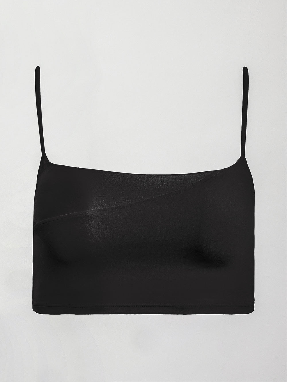 Spliced Colorblock Shine Bra in Melt - Black