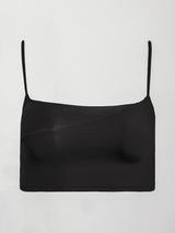 Spliced Colorblock Shine Bra in Melt - Black